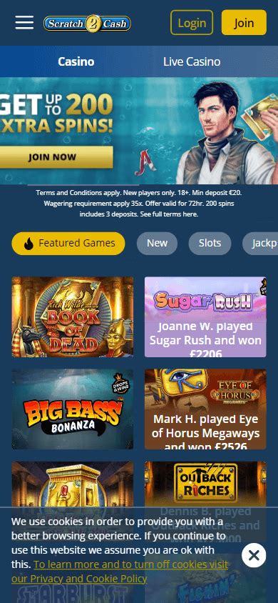 Scratch2cash casino mobile